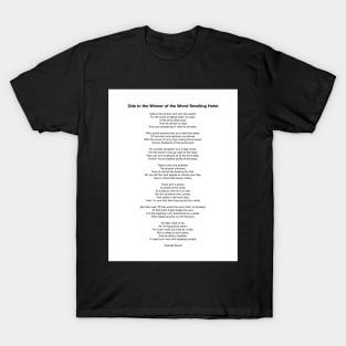 Ode to the Winner of the Worst Smelling Hotel by Pamela Storch T-Shirt